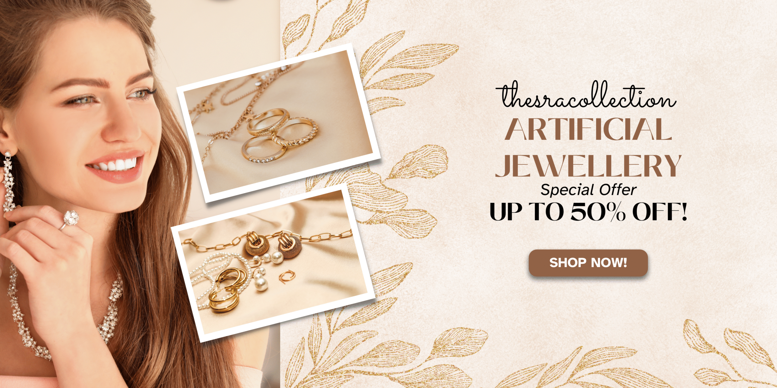 Gold Elegant Floral Photos Jewelry02