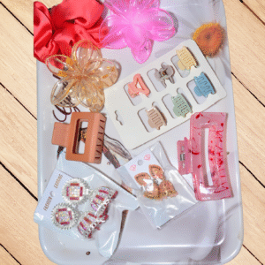 Trendy Hair Accessories & Earrings Combo Set – Women’s Styling Kit - Copy